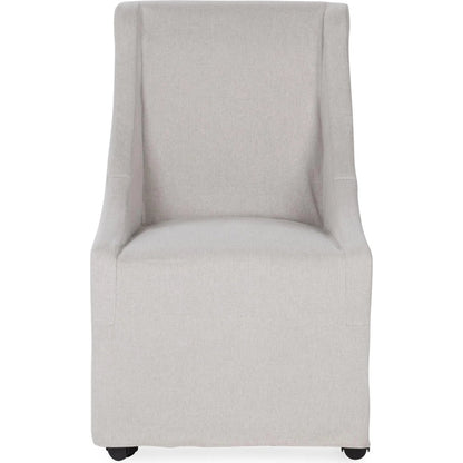 Warwick Upholstered Rolling Dining Chair by Classic Home. Made from 100% polyester in a unique style.