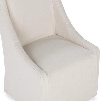 Warwick Upholstered Rolling Dining Chair by Classic Home. Made from 100% polyester in a unique style.
