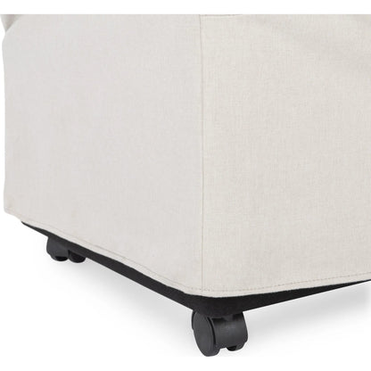 Warwick Upholstered Rolling Dining Chair by Classic Home. Made from 100% polyester in a unique style.