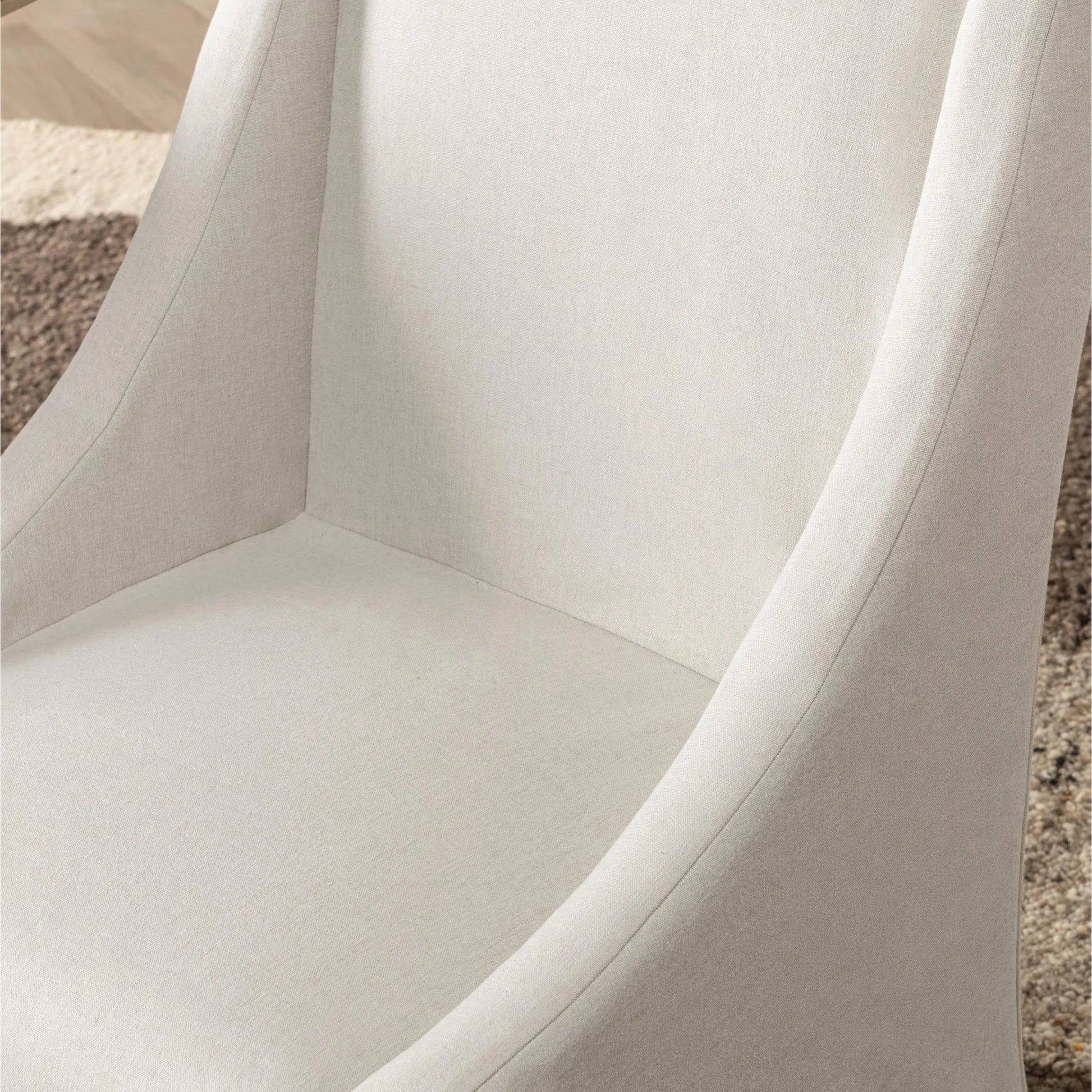Warwick Upholstered Rolling Dining Chair by Classic Home. Made from 100% polyester in a unique style.