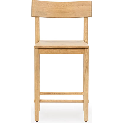 Foundation Oak Wood Counter Height Chair by Classic Home. Made from oak wood in a transitional style.