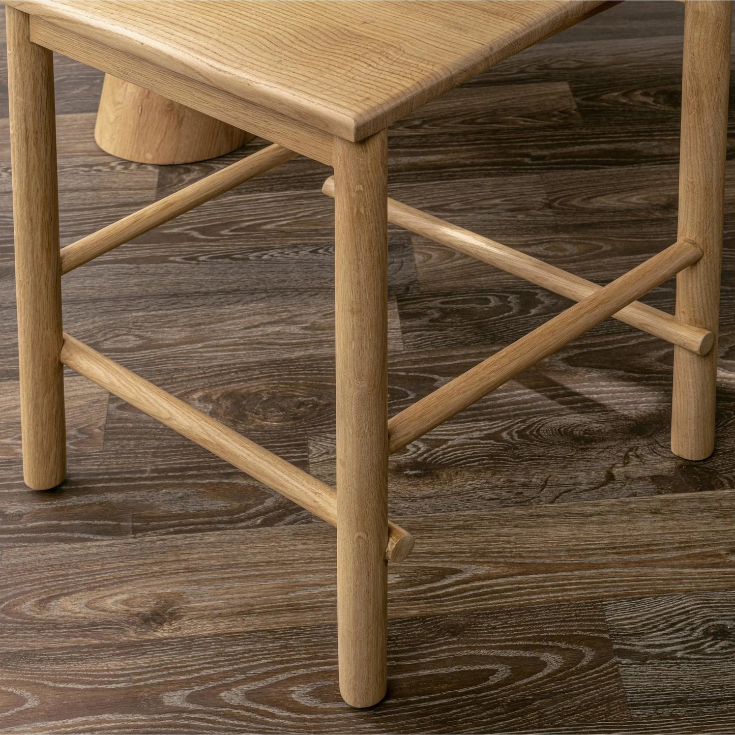010 SI-2303310 | Closeup | Foundation Oak Wood Counter Height Chair by Classic Home. Made from oak wood in a transitional style.