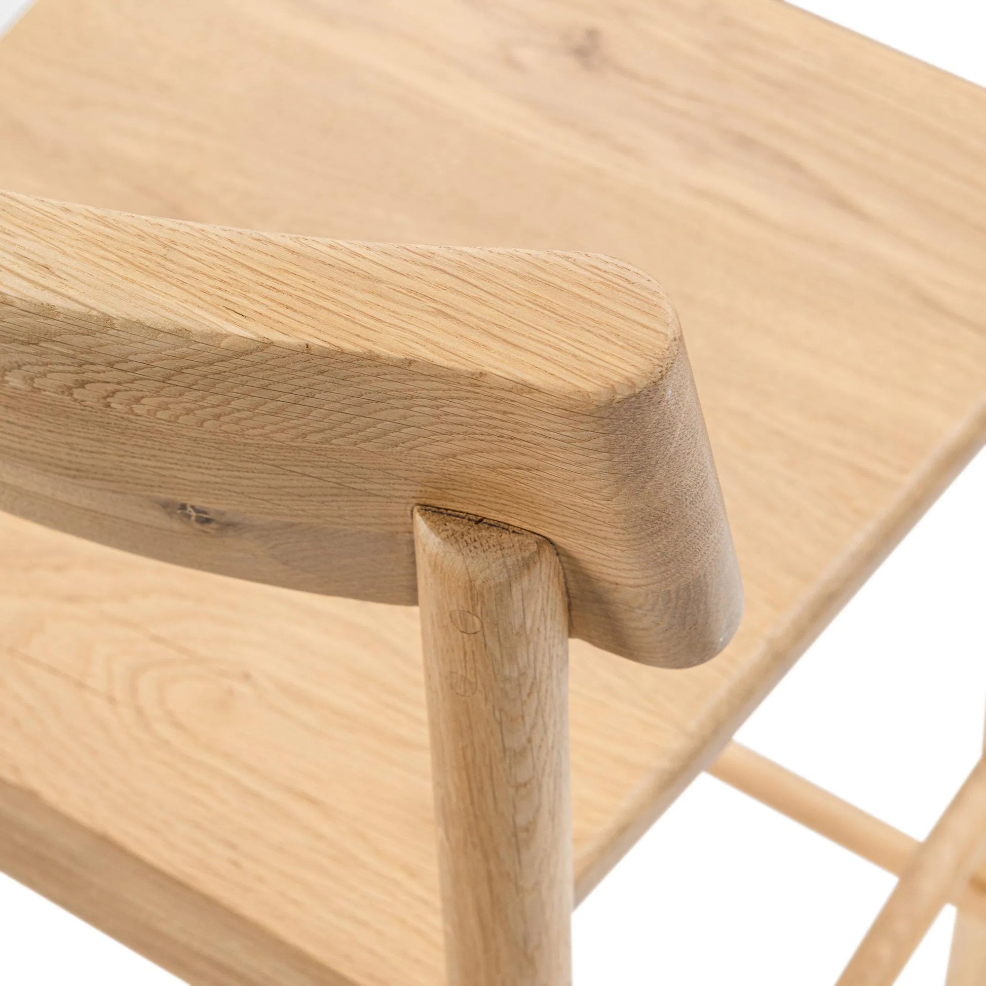 Foundation Oak Wood Counter Height Chair by Classic Home. Made from oak wood in a transitional style.