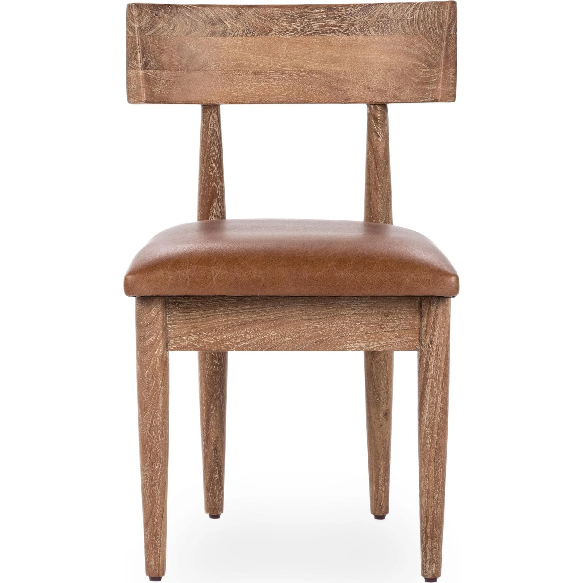 Alvaro Dining Chairs (Set of 2) by Classic Home in golden wheat. Made from acacia wood in a unique style.