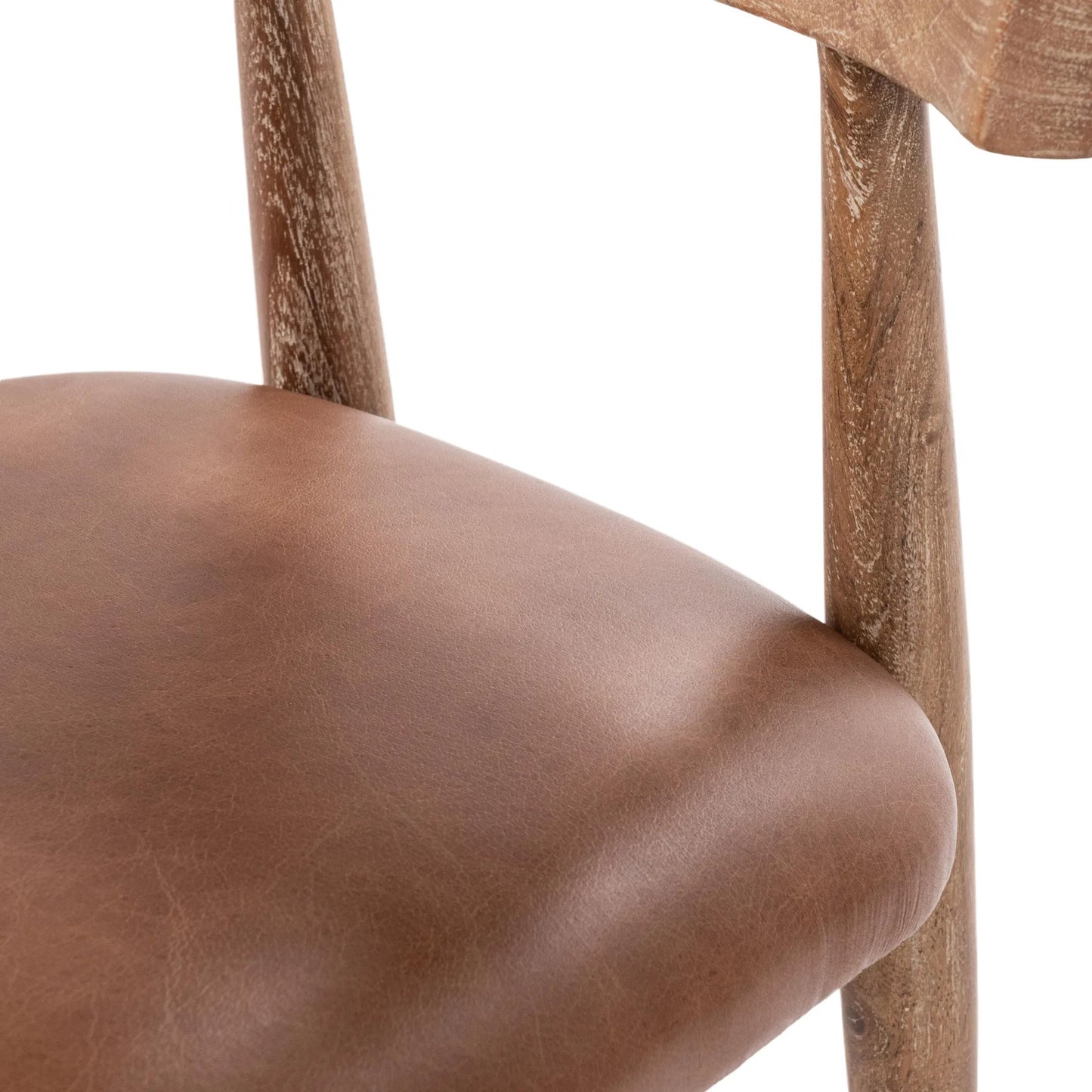 004 SI-2537816 | Closeup | Alvaro Dining Chairs (Set of 2) by Classic Home in golden wheat. Made from acacia wood in a unique style.