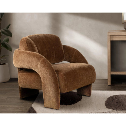 Salino Upholstered Fabric Lounge Accent Chair by Classic Home. Made from 100% polyester, rubber wood in a unique style.