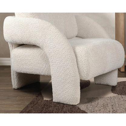 Salino Upholstered Fabric Lounge Accent Chair by Classic Home. Made from 100% polyester, rubber wood in a unique style.