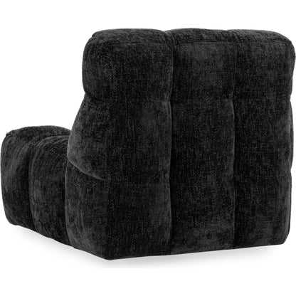 Roba Upholstered Fabric Swivel Lounge Chair by Classic Home in charcoal. Made from 100% polyester in a modern style.