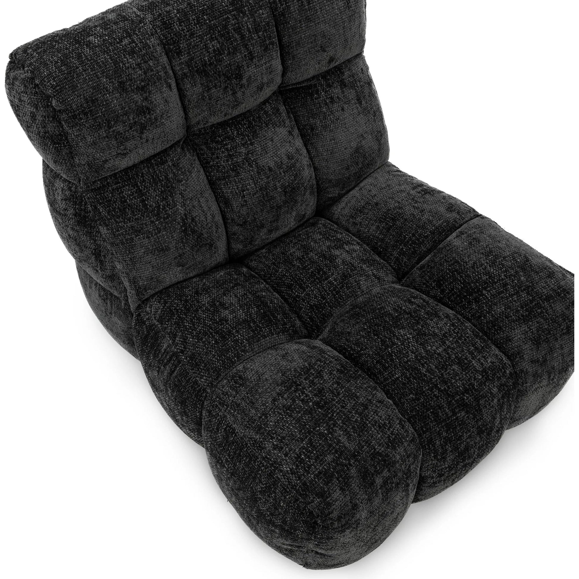 Roba Upholstered Fabric Swivel Lounge Chair by Classic Home in charcoal. Made from 100% polyester in a modern style.