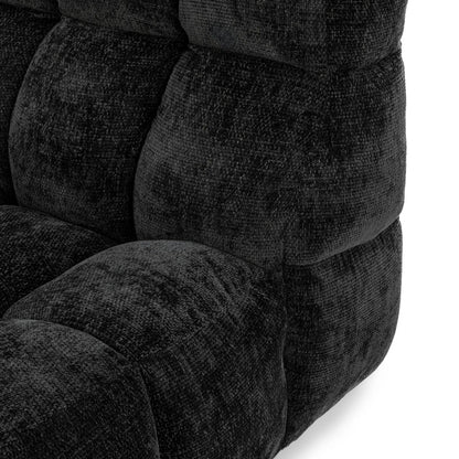 Roba Upholstered Fabric Swivel Lounge Chair by Classic Home in charcoal. Made from 100% polyester in a modern style.