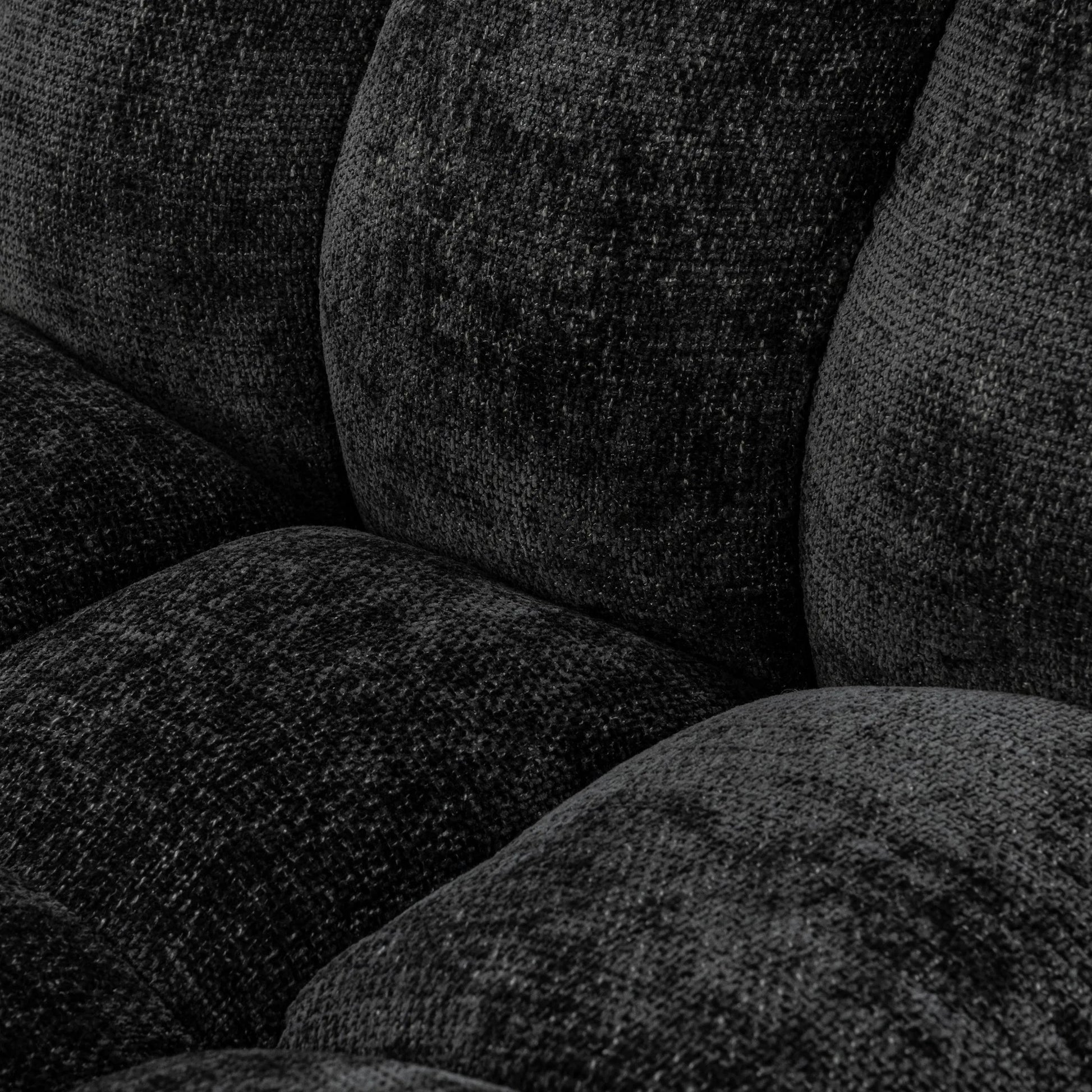 Roba Upholstered Fabric Swivel Lounge Chair by Classic Home in charcoal. Made from 100% polyester in a modern style.