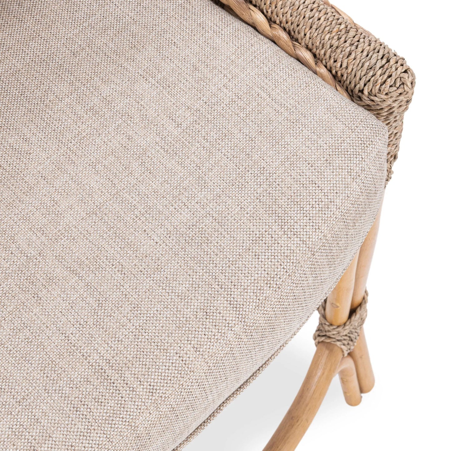 005 SI-2518863 | Additional Silo | Nuevo Stool by Kosas Home in natural, truffle. Made from waterhycinth, seagrass, 100% polyester in a rustic style.