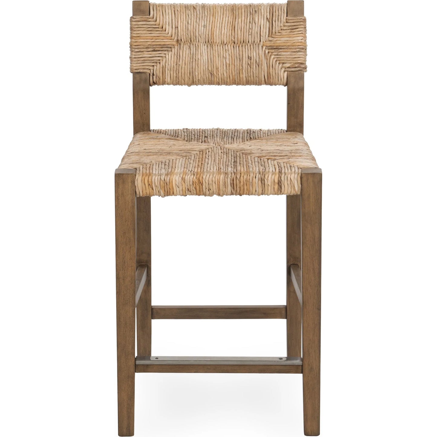 001 SI-2518866 | Primary Silo | Meryn Stool by Kosas Home in brown wash. Made from banana bark, mahogany wood in a transitional style.