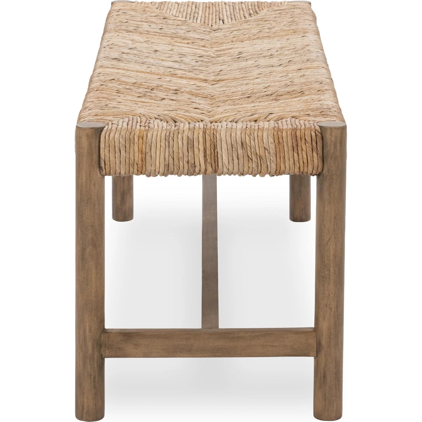 003 SI-2518867 | Additional Silo | Zaylen Bench by Kosas Home in brown wash. Made from banana bark, mahogany wood in a rustic style.