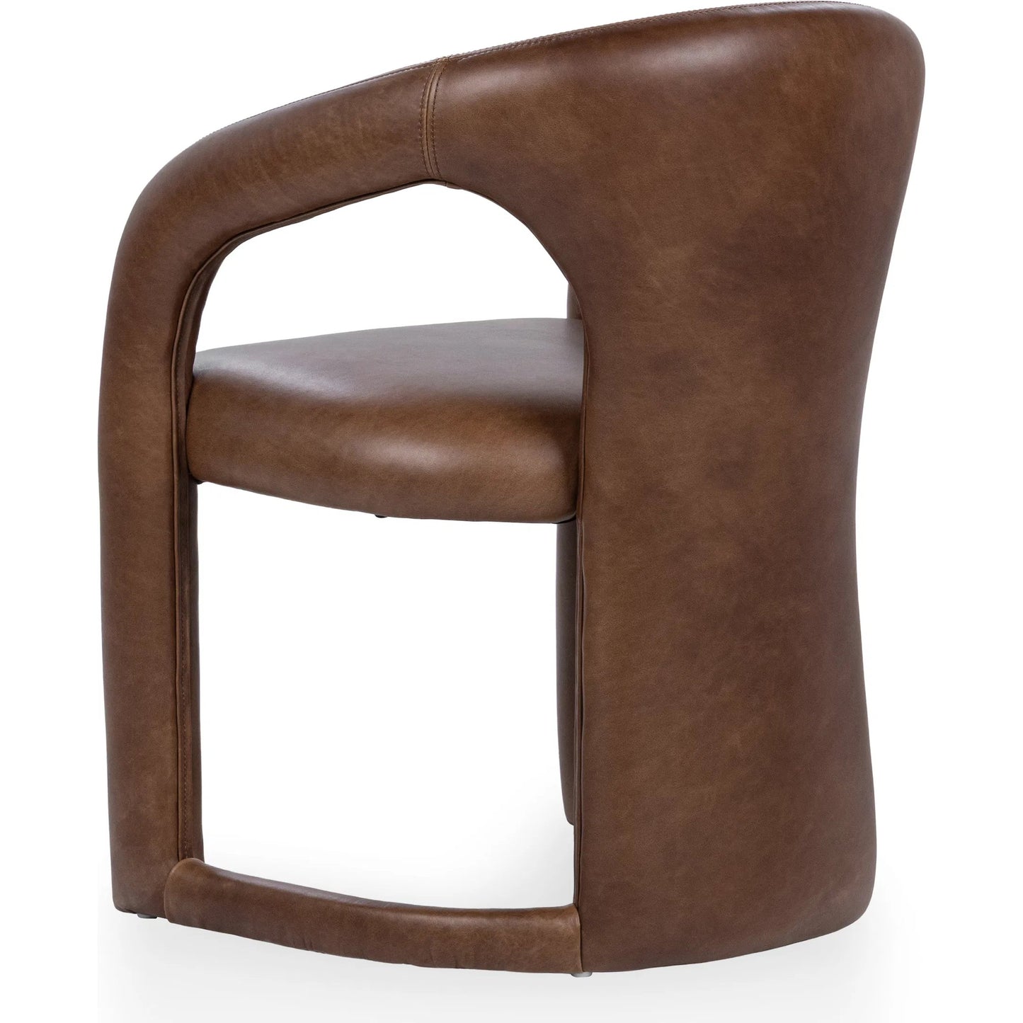 003 SI-2518861 | Additional Silo | Archie Dining Chair by Classic Home in bison brown. Made from top grain leather in a traditional style.
