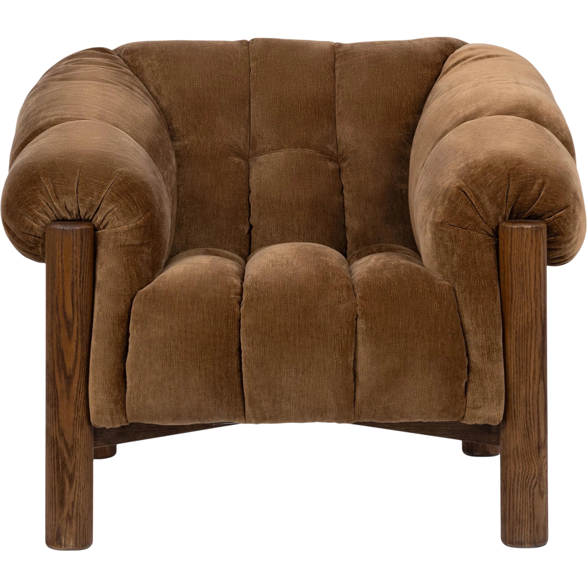 Sansa Accent Chair by Classic Home. Made from 100% polyester, oak wood in a eclectic & global style.