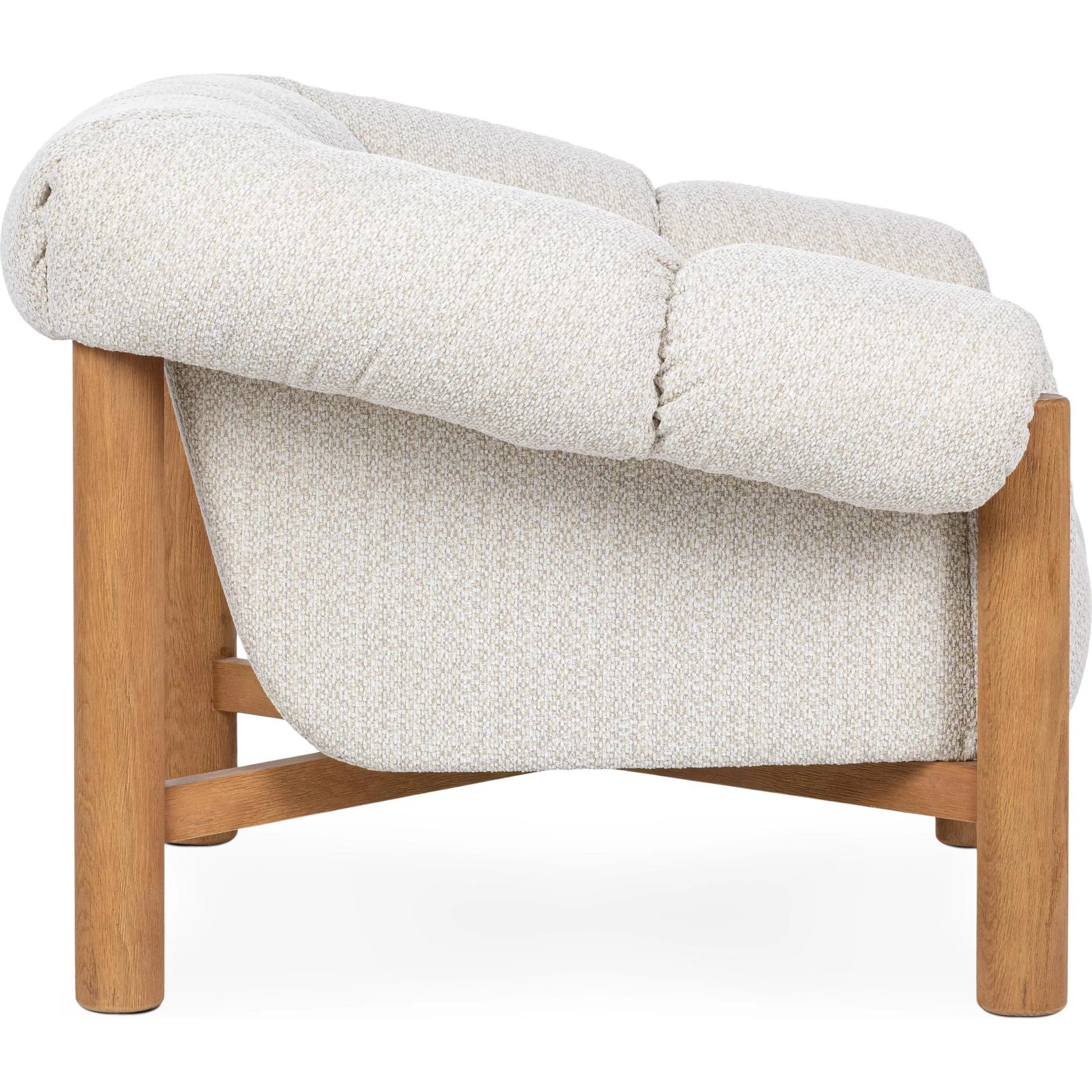 Sansa Accent Chair by Classic Home. Made from 100% polyester, oak wood in a eclectic & global style.