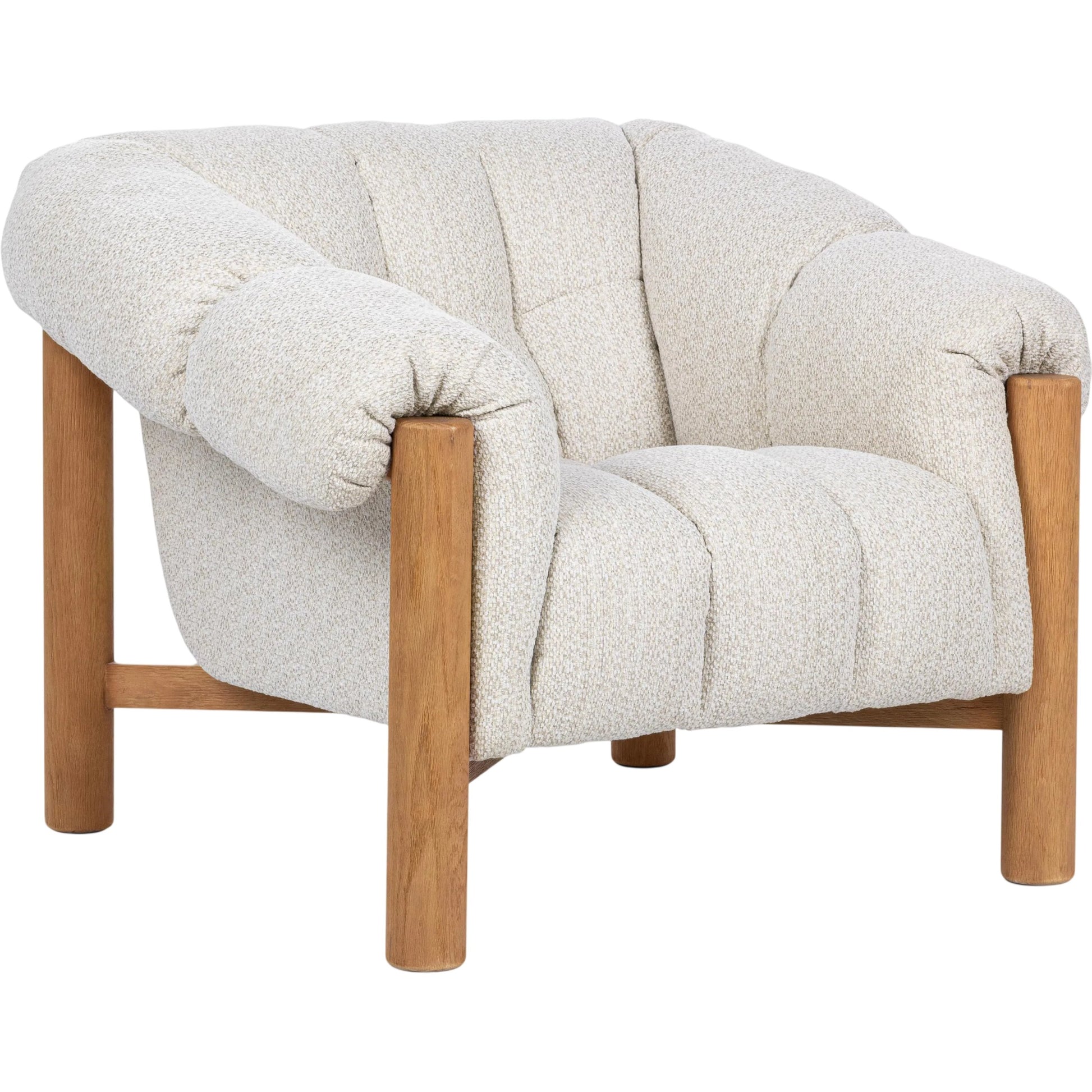Sansa Accent Chair by Classic Home. Made from 100% polyester, oak wood in a eclectic & global style.