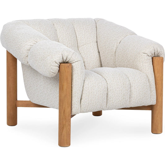 Sansa Accent Chair by Classic Home. Made from 100% polyester, oak wood in a eclectic & global style.