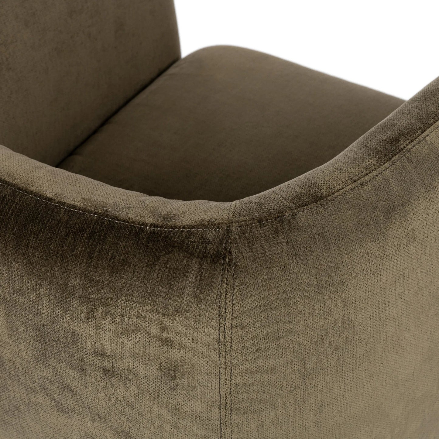 005 SI-2518872 | Closeup | Nico Accent Chair by Classic Home in olive green. Made from 100% polyester in a traditional style.