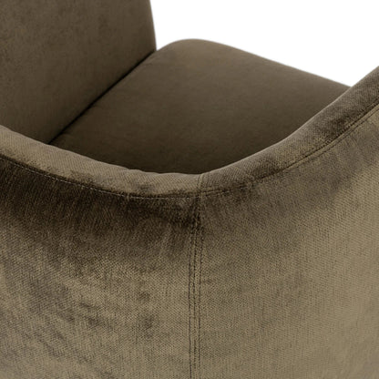 Nico Accent Chair by Classic Home in olive green. Made from 100% polyester in a traditional style.