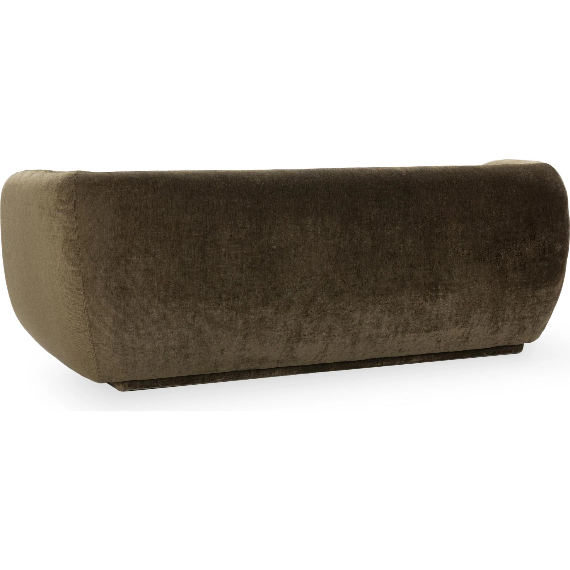 Nico 93" Brick Curved Sofa by Classic Home. Made from 100% polyester in a transitional style.