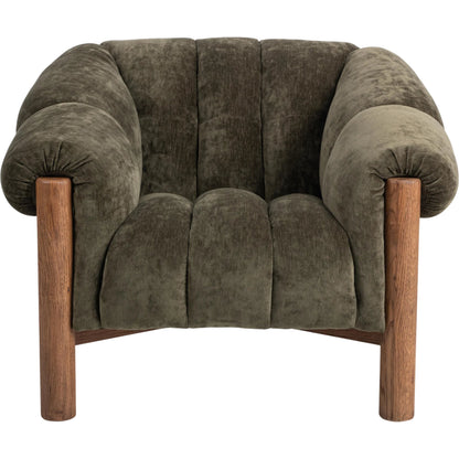 Sansa Accent Chair by Classic Home. Made from 100% polyester, oak wood in a eclectic & global style.
