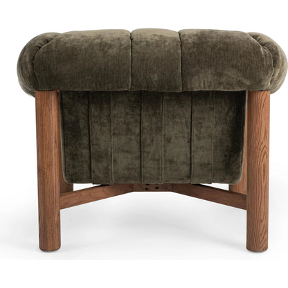Sansa Accent Chair by Classic Home. Made from 100% polyester, oak wood in a eclectic & global style.