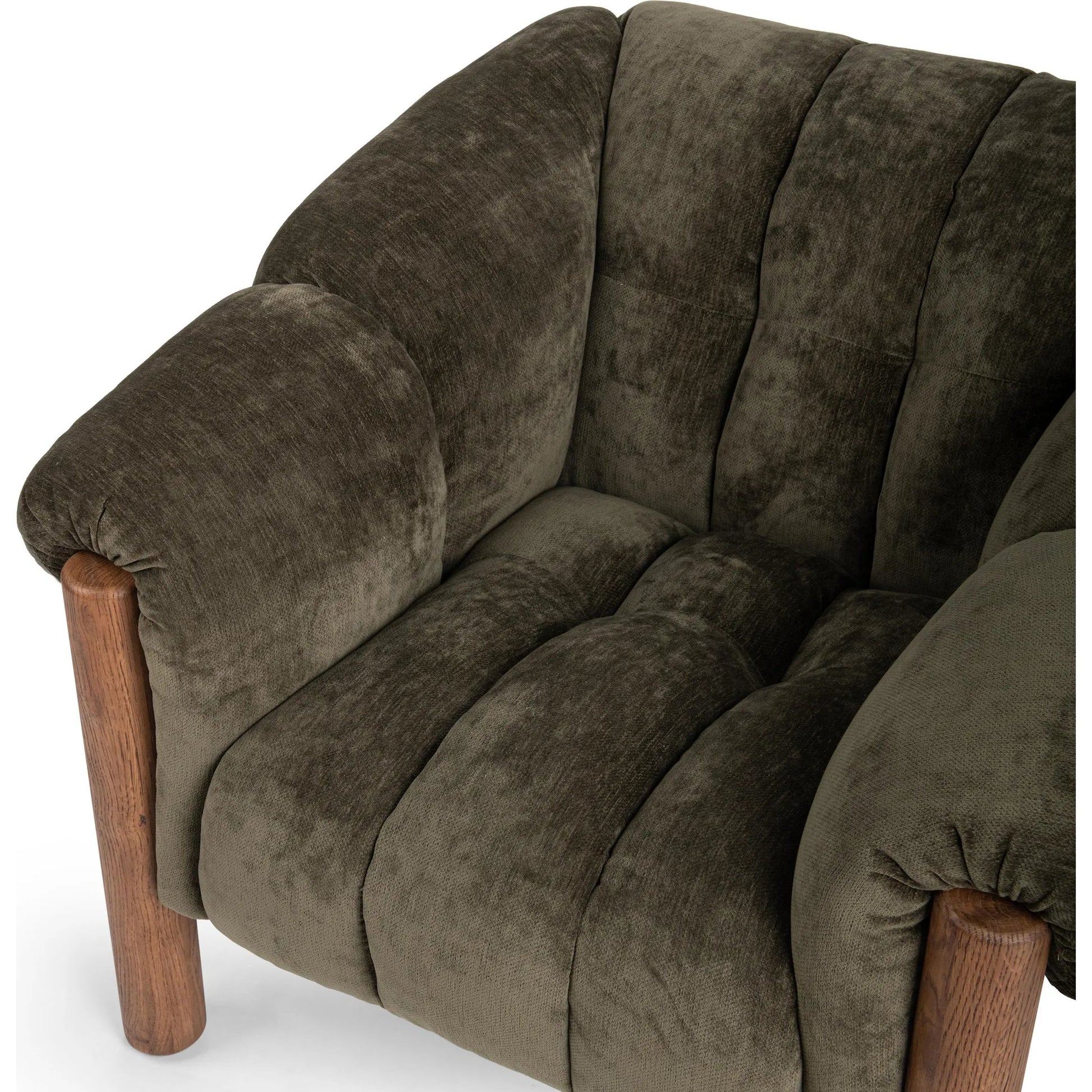Sansa Accent Chair by Classic Home. Made from 100% polyester, oak wood in a eclectic & global style.
