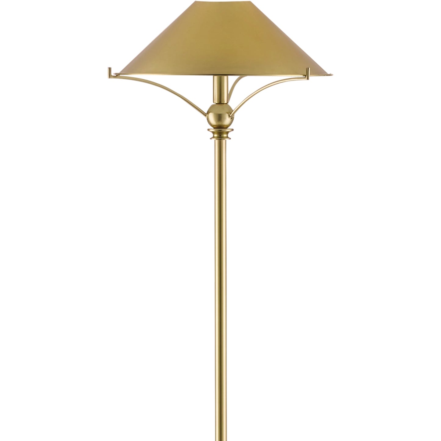 002 S-336199 | Closeup | MaarlaTable Lamp by Currey and Company in polished brass. Made from metal in a traditional style.