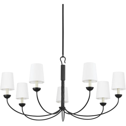 Montpelier 7-Light Chandelier by Hudson Valley. Made from iron in a traditional style.