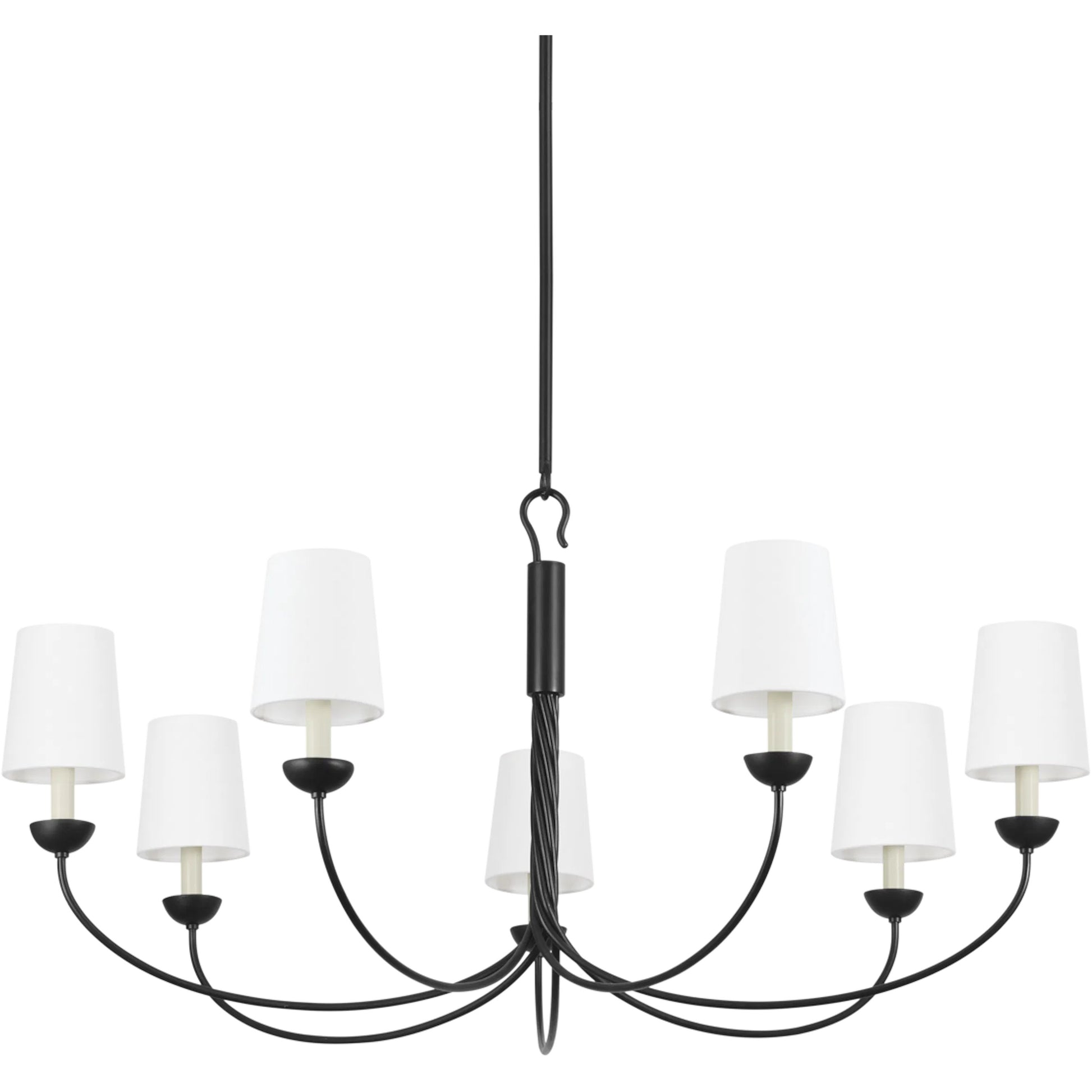 Montpelier 7-Light Chandelier by Hudson Valley. Made from iron in a traditional style.