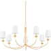 Montpelier 7-Light Chandelier by Hudson Valley. Made from iron in a traditional style.