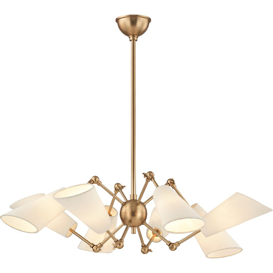 Buckingham Chandelier by Hudson Valley. Made from steel in a modern style.