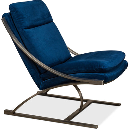 Mc Queen Chair by Sarreid Ltd. in brown and vintage cigar leather. Made from leather in a modern style.