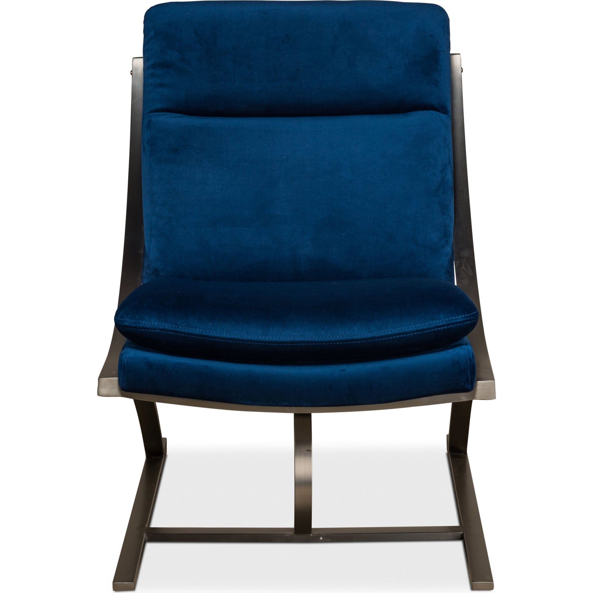 Mc Queen Chair by Sarreid Ltd. in brown and vintage cigar leather. Made from leather in a modern style.