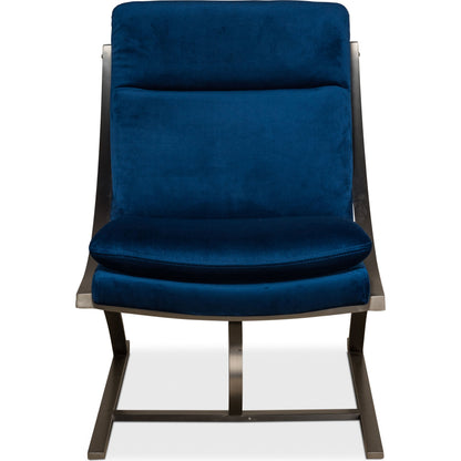 Mc Queen Chair by Sarreid Ltd. in brown and vintage cigar leather. Made from leather in a modern style.