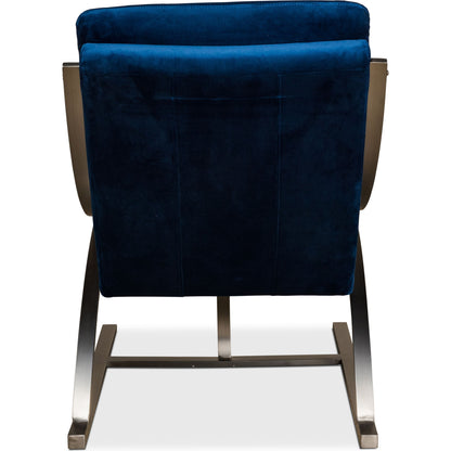 Mc Queen Chair by Sarreid Ltd. in brown and vintage cigar leather. Made from leather in a modern style.