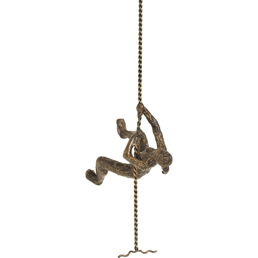 Climbing Woman by Global Views. Made from cast iron in a modern style.