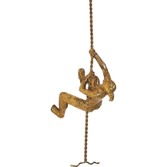 Climbing Woman by Global Views. Made from cast iron in a modern style.