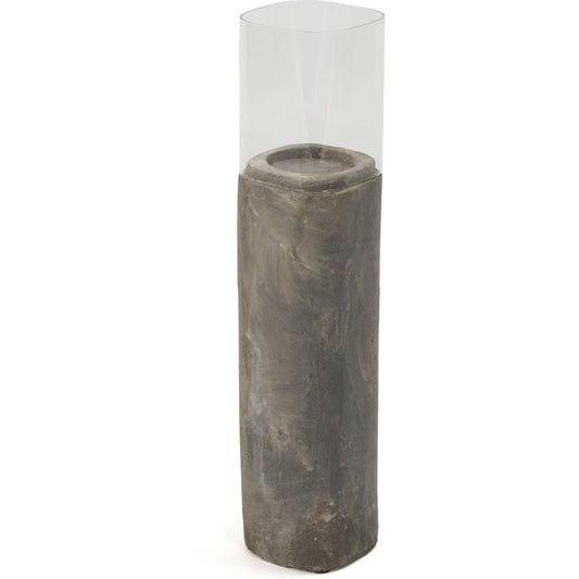 Clay Hurricane by Zentique in gray and granular clay. Made from granular clay in a modern style.