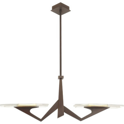 Down the Wrong Path 2 Light Large Linear by Varaluz in bronze, brown. Made from steel in a unique style.