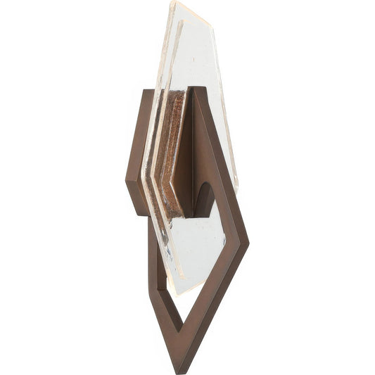 Down the Wrong Path 1 Light Sconce by Varaluz in bronze, brown. Made from steel in a unique style.