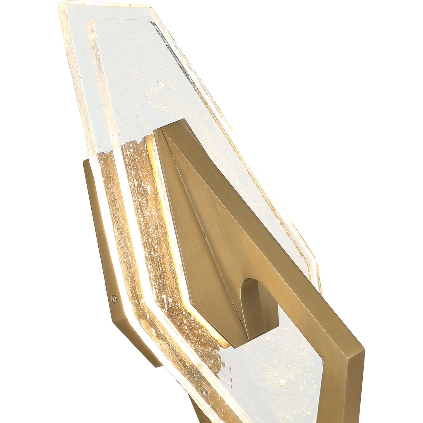005 SI-2445095 | Closeup | Down the Wrong Path Sconce by Varaluz in brass kisser. Made from unique in a modern style.