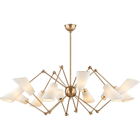 Buckingham Chandelier by Hudson Valley. Made from steel in a modern style.