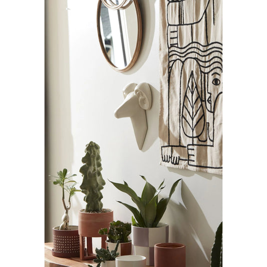 Kofa Wall Mount by Accent Decor in white. Made from ceramic in a modern style.