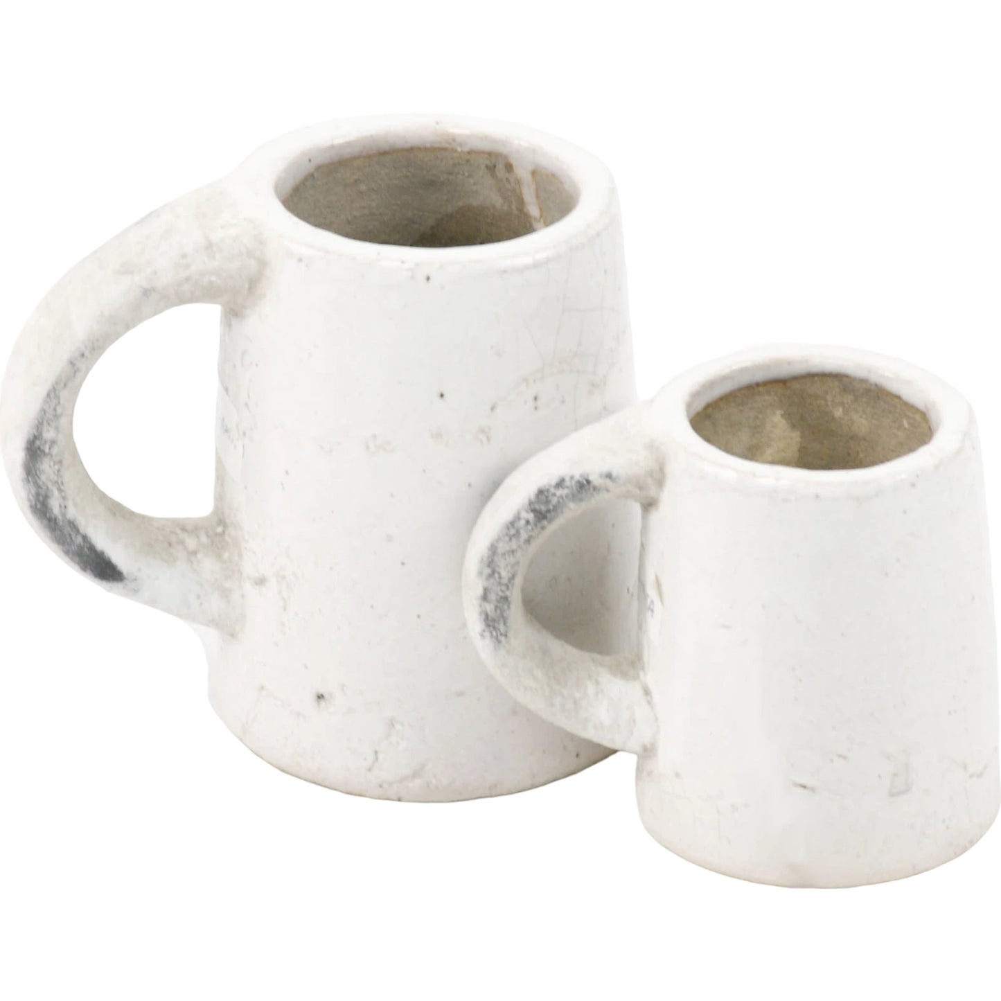 002 S-338079,S-338082 | Additional Silo | French Country Distressed Pitcher by Zentique in distressed white and stoneware. Made from stoneware in a modern style.