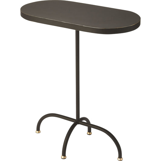 Cleo End Table by Butler Specialty Company in black and black gold. Made from iron, mdf in a modern style.