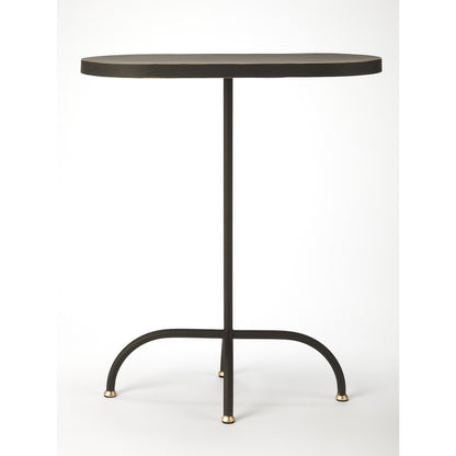 Cleo End Table by Butler Specialty Company in black and black gold. Made from iron, mdf in a modern style.
