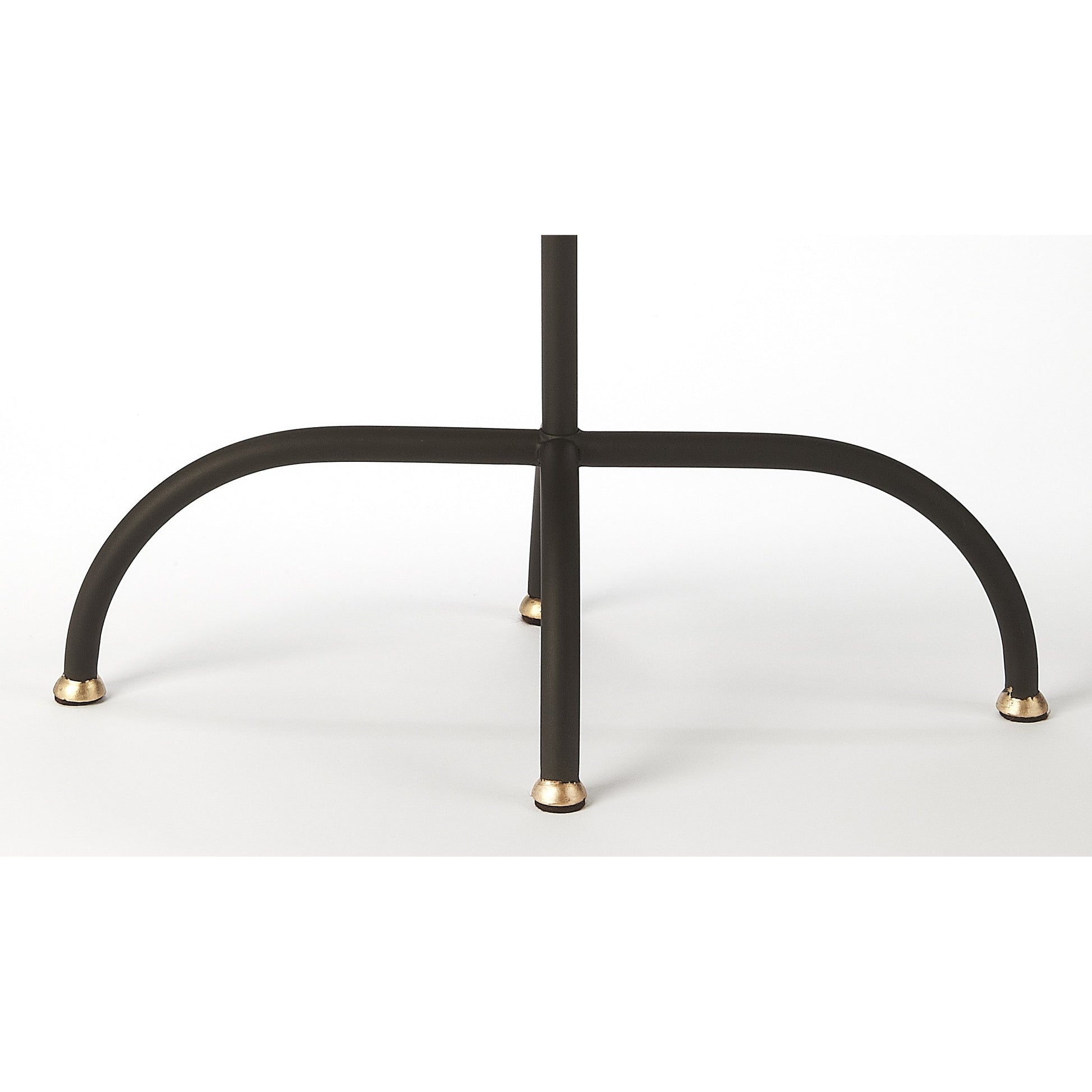 Cleo End Table by Butler Specialty Company in black and black gold. Made from iron, mdf in a modern style.
